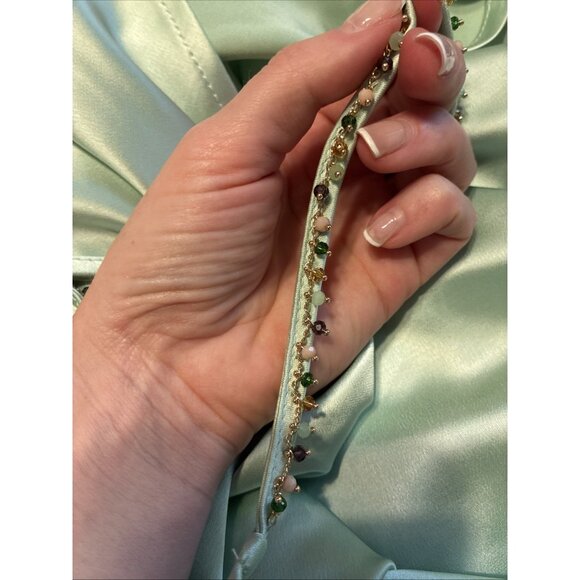 Jason Wu New Authentic Solid Mint Green Tank Satin Formal Long Slip Gown Dress - Picture 5 of 10